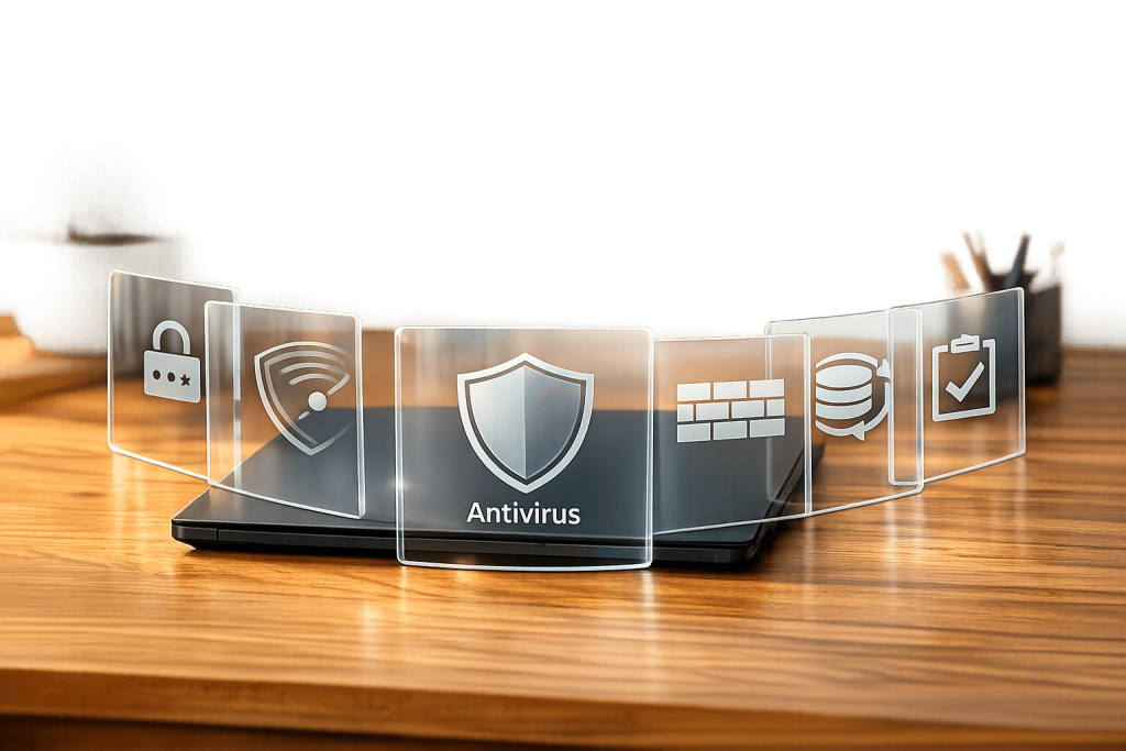 Does antivirus protect small businesses from all cybersecurity threats?